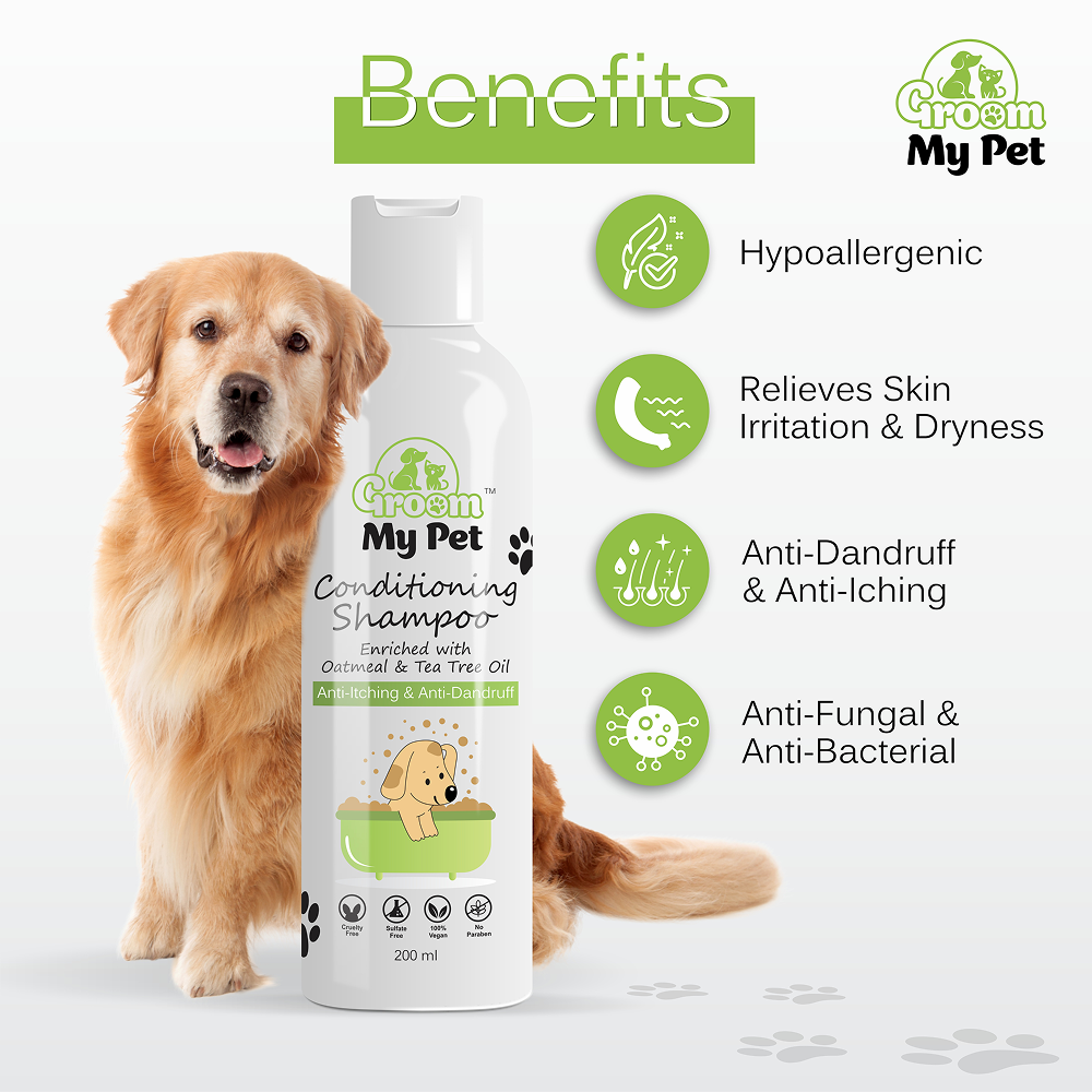 Groom My Pet Anti Itch & Dandruff Conditioning Shampoo for Dogs Dogs-Grooming Supplies Groom My Pet Dropship