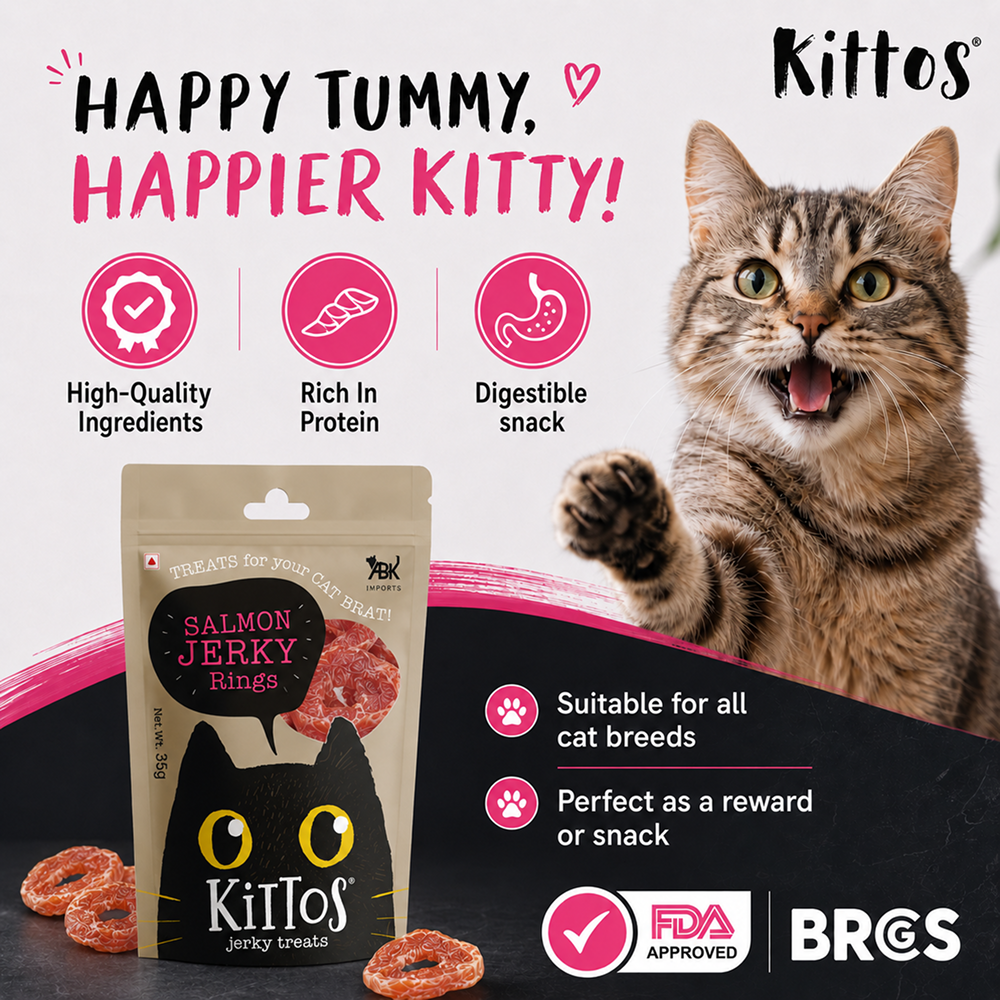 Kittos Purr Fect Salmon Rings Cat Treats Cats-Treats & Others Kittos