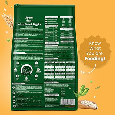 Bark Out Loud Naked Oats & Veggies, Veg Adult Dog Dry Food Dogs- Dry Food Bark Out Loud