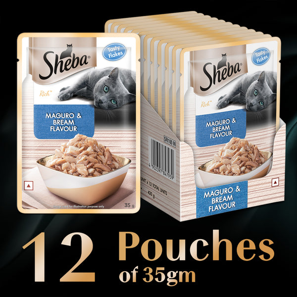 Sheba Maguro & Bream Fish Mix Premium Cat Wet Food
