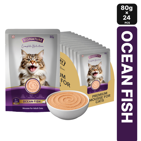 Signature Grain Zero Ocean Fish Mousse Adult Cat Wet Food
