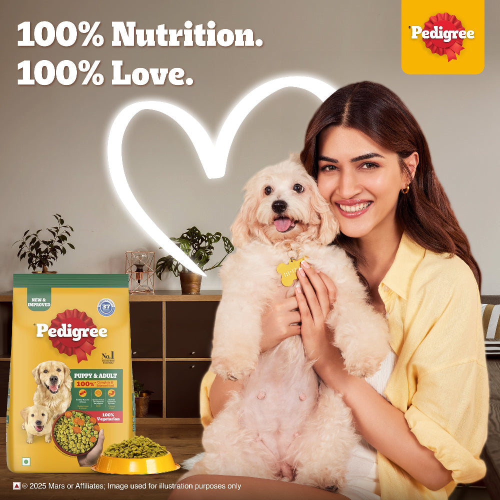 Pedigree 100% Vegetarian Puppy and Adult Veg Dog Dry Food Dogs- Dry Food Pedigree