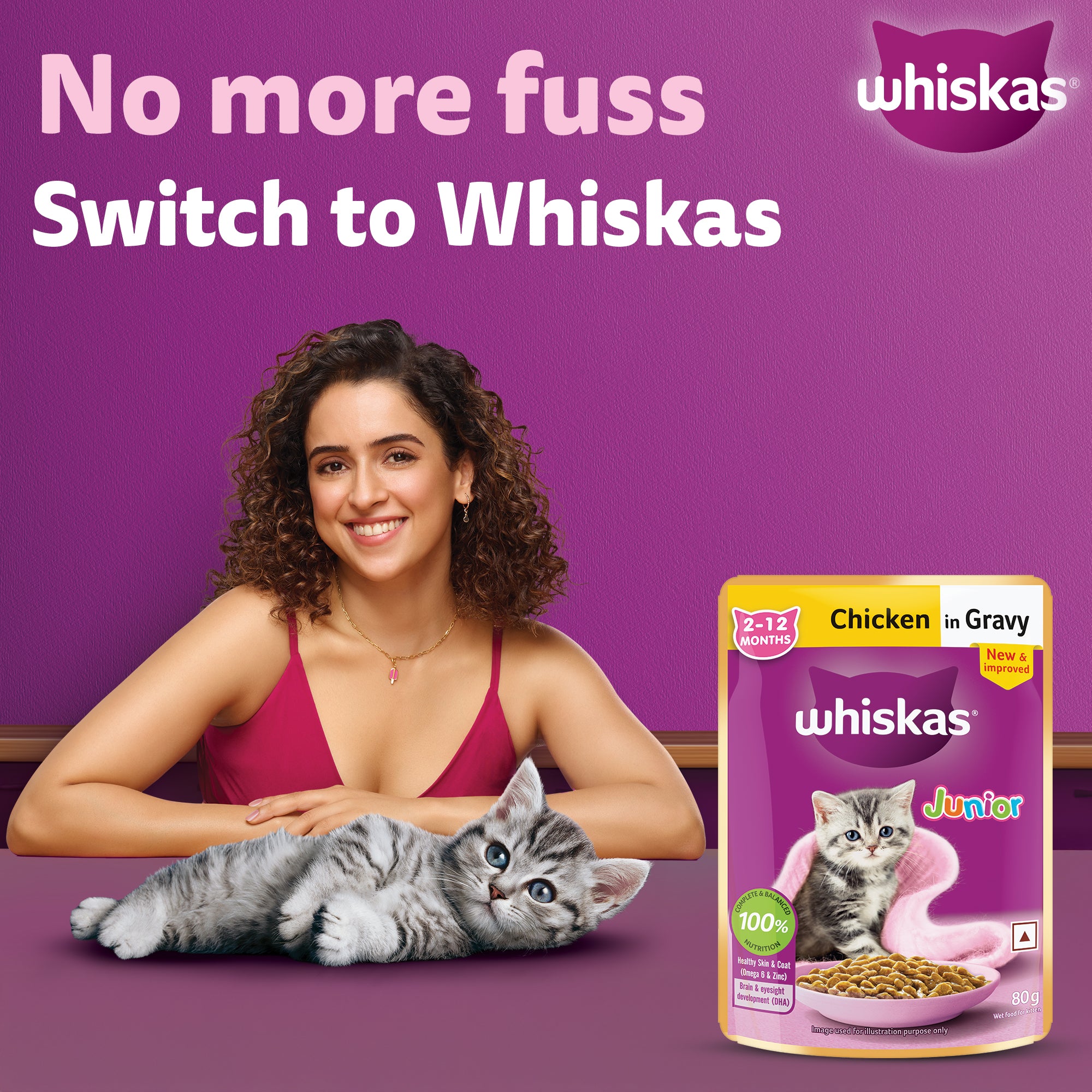 Whiskas Chicken in Gravy Meal Kitten Cat Wet Food Cats-Wet Food Whiskas