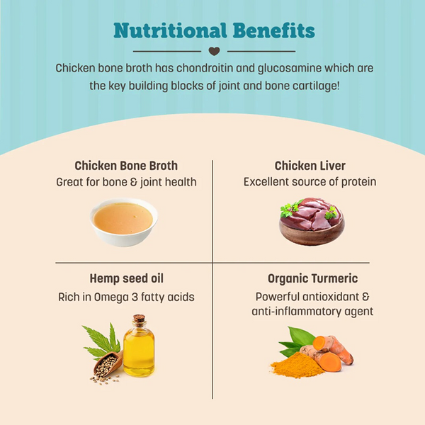 HUFT Gluten Free Nutri Chicken Liver Recipe Hip & Joint Support Dog Treats