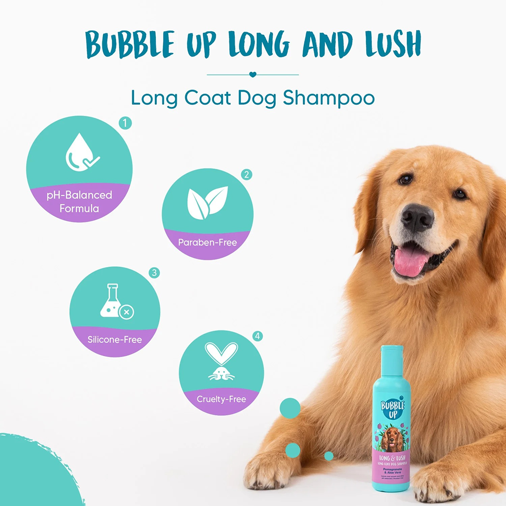 Bubble Up Pomegranate & Aloe Vera 2 In 1 Shampoo with Conditioner for Dogs Dogs-Grooming Supplies Heads Up for Tails