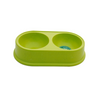 Healing Leaf Eco Friendly Dual Bamboo Bowl for Dogs and Cats (Green) Both-Bowls & Feeders Healing Leaf L
