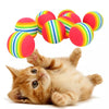 KUTKUT Foam Balls for Cats (Rainbow) Cats-Toys KUTKUT Dropship