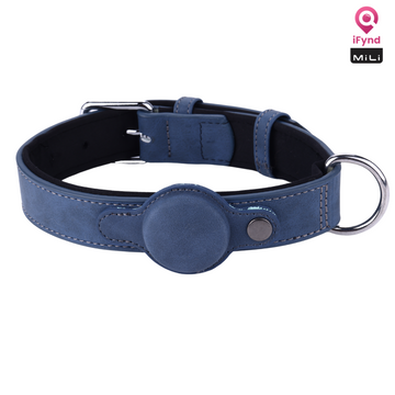 Mitag Anti Loss Device with Collar for Small Dogs (Navy Blue) | IOS