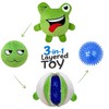 Talking Dog Club 3 in 1 Pop a Frog Bouncy Chew Toy for Dogs (Green) Dogs-Toys Talking Dog Club Dropship