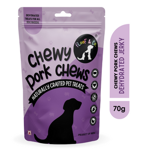 Floof & Co Chewy Pork Chew Jerky Dog Treats