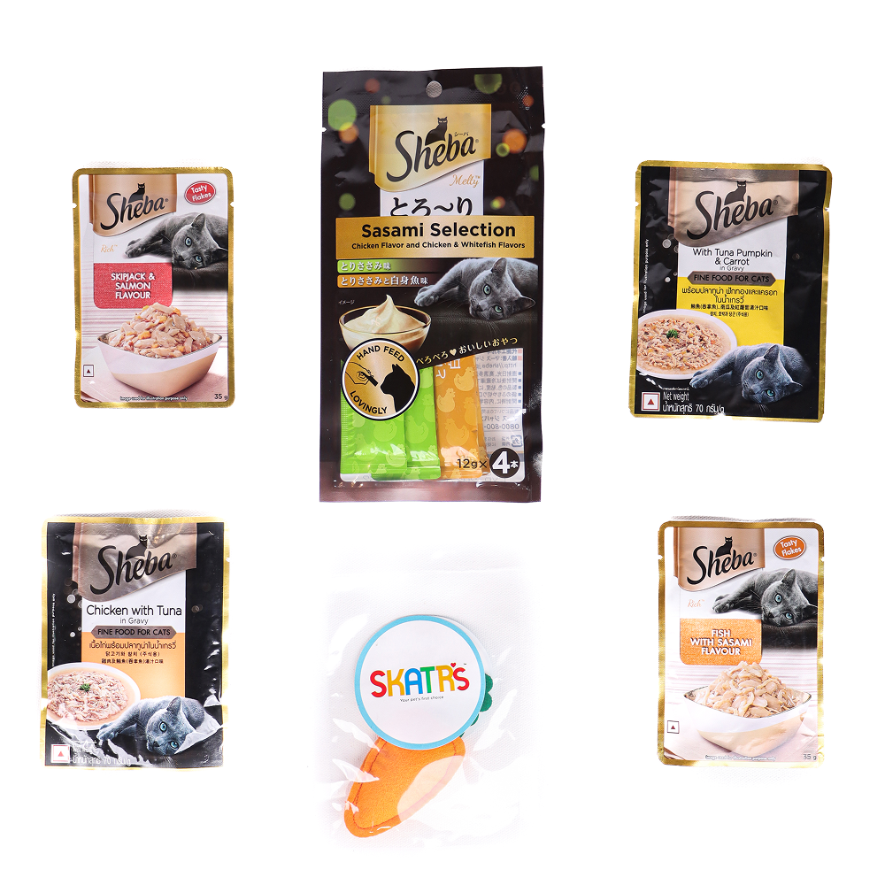 Sheba Trial Box | Limited Edition Starter Hamper for Cats Cats-Wet Food Sheba