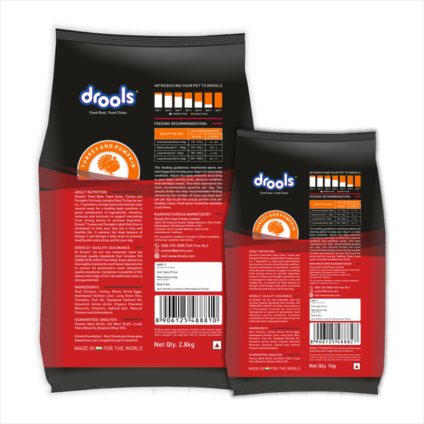 Drools Turkey and Pumpkin Adult Dog Dry Food