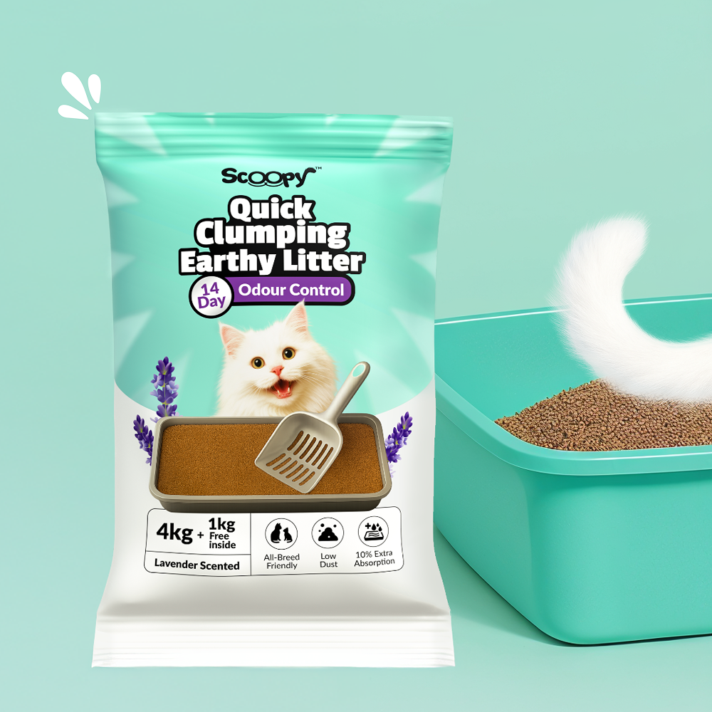 Scoopy Cat Litter | Lavender Scented | 100% Natural Indian Brown Sand Cats-Litter Scoopy