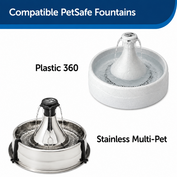 PetSafe Drinkwell Stainless Steel 360 Replacement Filter for Pet Fountain for Dogs and Cats