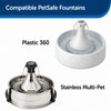 PetSafe Drinkwell Stainless Steel 360 Replacement Filter for Pet Fountain for Dogs and Cats Both-Bowls & Feeders Petsafe Dropship