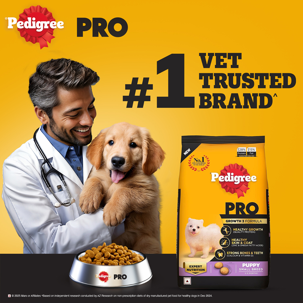 Pedigree PRO Expert Nutrition Small Breed Puppy (2 to 9 Months) Dry Food Dogs- Dry Food Pedigree PRO