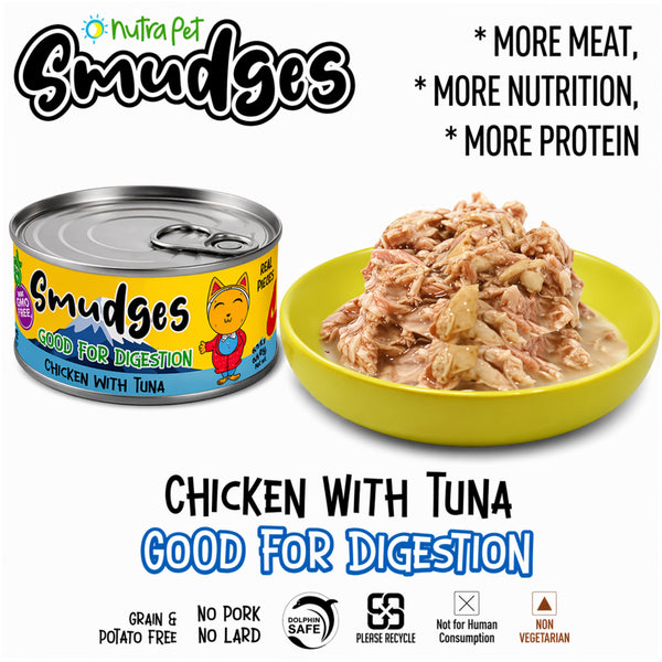 Smudges Chicken Flakes with Tuna in Soft Jelly Adult Cat Wet Food