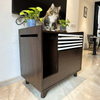 FurryLiving Lulu Litter Cabinet for Cats (Dark Brown) Cats-Furniture FurryLiving Dropship