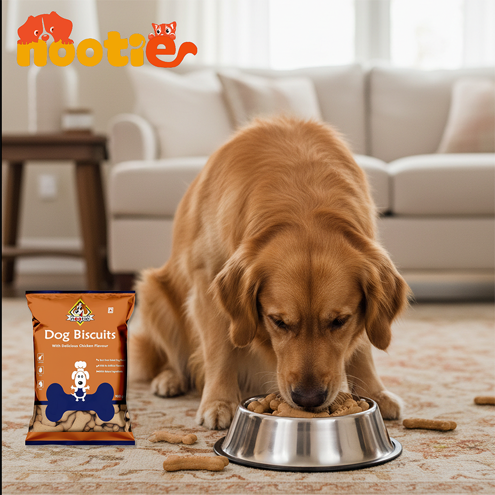 Nootie Chicken & Peanut Butter Flavour Biscuits Adult Dog Treats Dog Treats + Others Nootie
