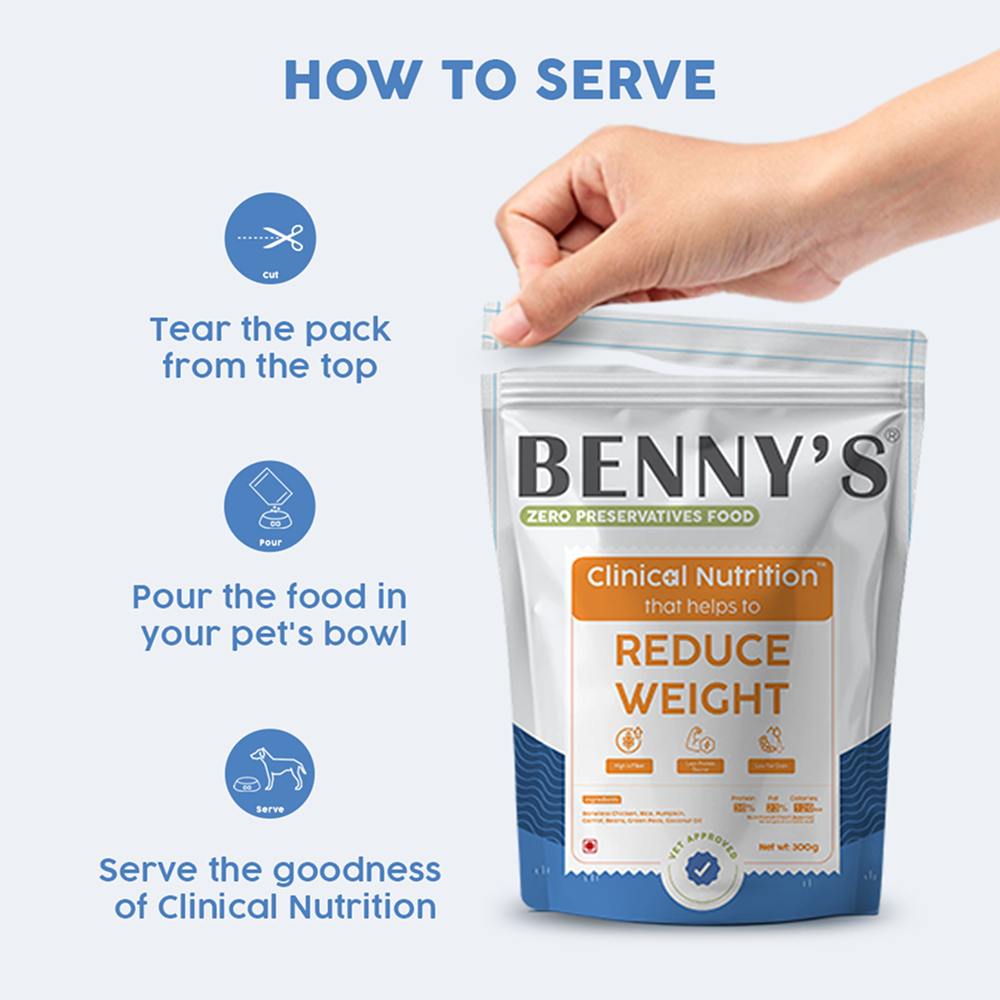 Benny's Bowl Clinical Nutrition for Weight Reduction Dog Wet Food Dogs-Fresh Food Bennys Bowl