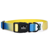 Basil Adjustable Padded Collar for Dogs (Blue/Yellow) Dogs-Collar, Leashes, harnesses Basil S:10-16in Neck