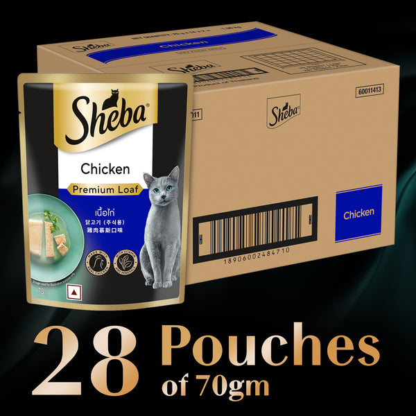 Sheba Chicken Loaf Rich Premium Adult Fine Cat Wet Food