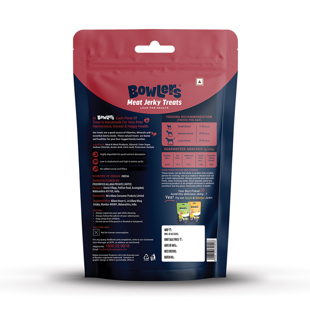 Bowlers Meat Jerky Dog Treats Sample Bowlers