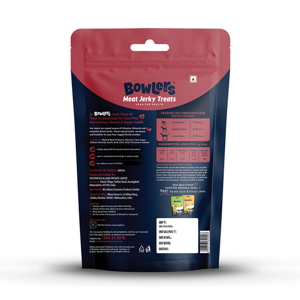 Bowlers Meat Jerky Dog Treats