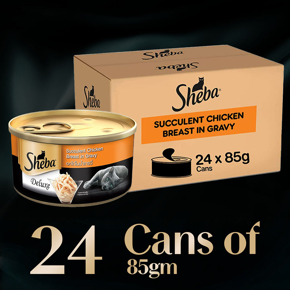 Sheba Complete Nutrition Succulent Chicken Breast In Gravy Cat Wet Food Cats-Wet Food Sheba