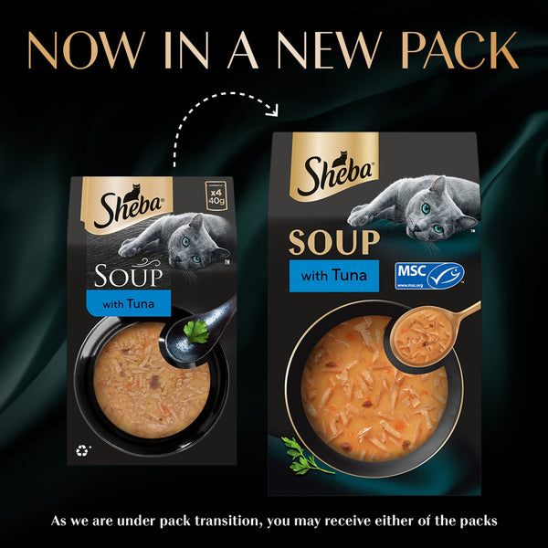 Sheba Soup with Tuna Adult Cat Wet Food