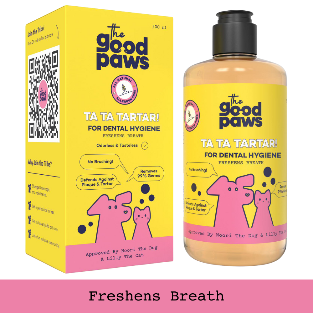 The Good Paws Ta Ta Tartar Dental Care for Dogs and Cats | Oral Care Water Additive