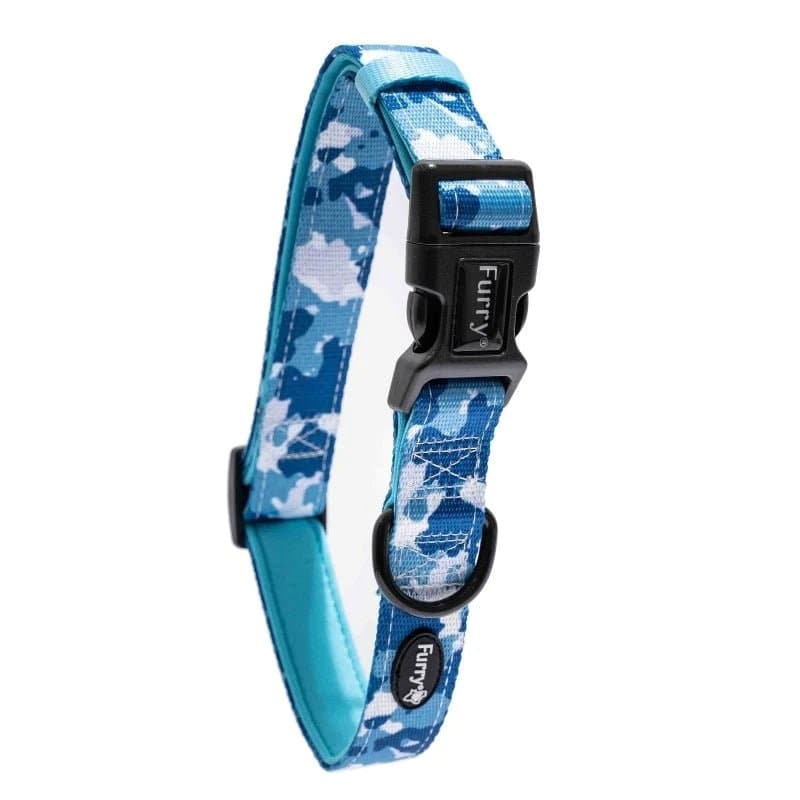 Furry & Co Cool Camo No Pull Harness, Leash and Collar for Dogs Combo - S