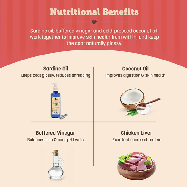 HUFT Gluten Free Nutri Chicken Liver Recipe Skin & Coat Support Dog Treats