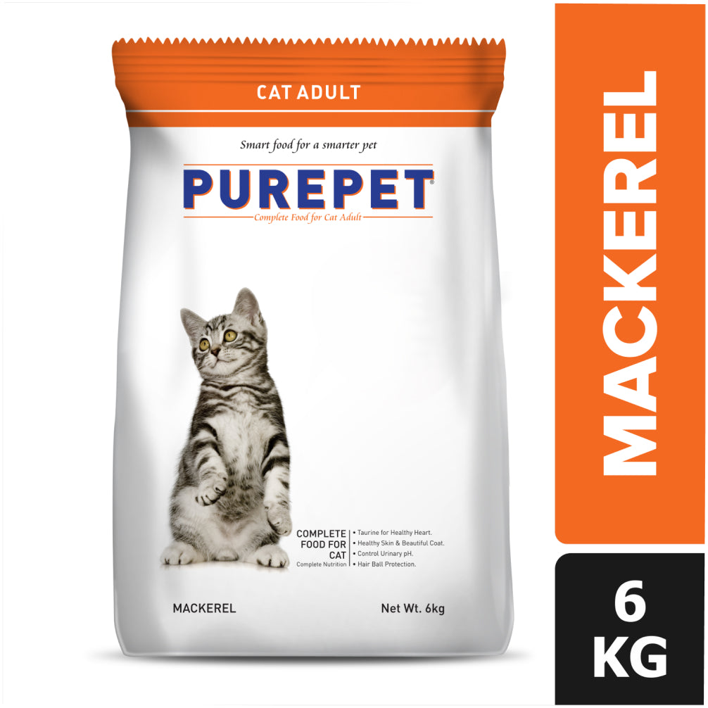 Purepet Mackerel Adult Cat Dry Food Cats- Dry food Purepet