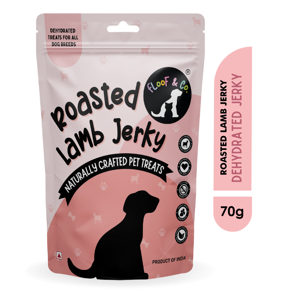 Floof & Co Slow Roasted Lamb Jerky Dog Treats Dog Treats + Others Floof & Co 70g