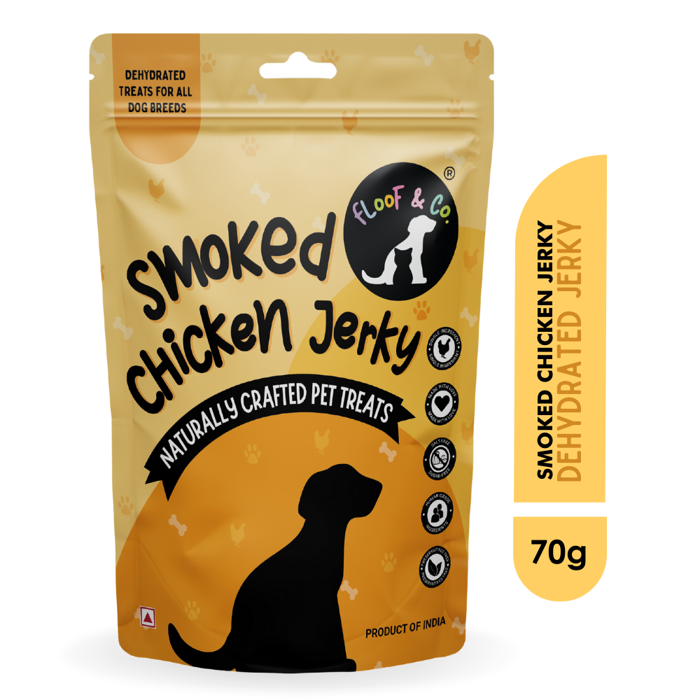 Floof & Co Smoked Chicken Jerky Dog Treats Dog Treats + Others Floof & Co 70g