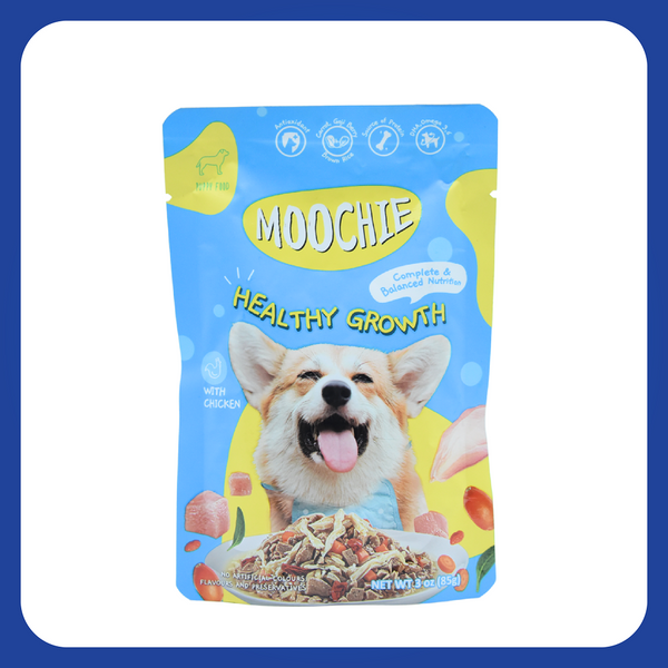 Moochie Healthy Growth Casserole with Chicken Gravy Puppy Dog Wet Food