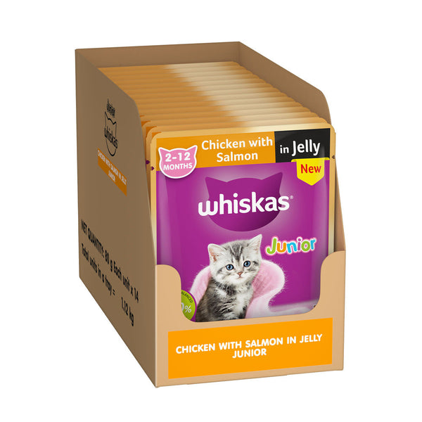 Whiskas Chicken with Salmon in Jelly Kitten (2-12 Months) Cat Wet Food