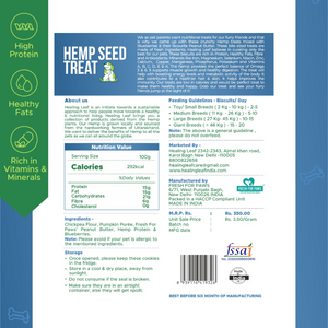 Healing Leaf Hemp Blueberry Dog Treats