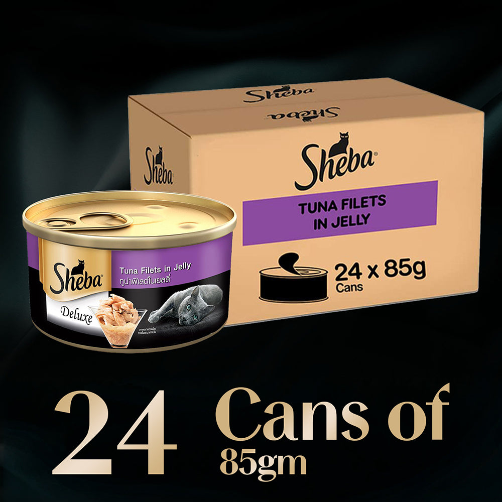 Sheba Pure Tuna Filets in Jelly Premium Cat Wet Food Cats-Wet Food Sheba
