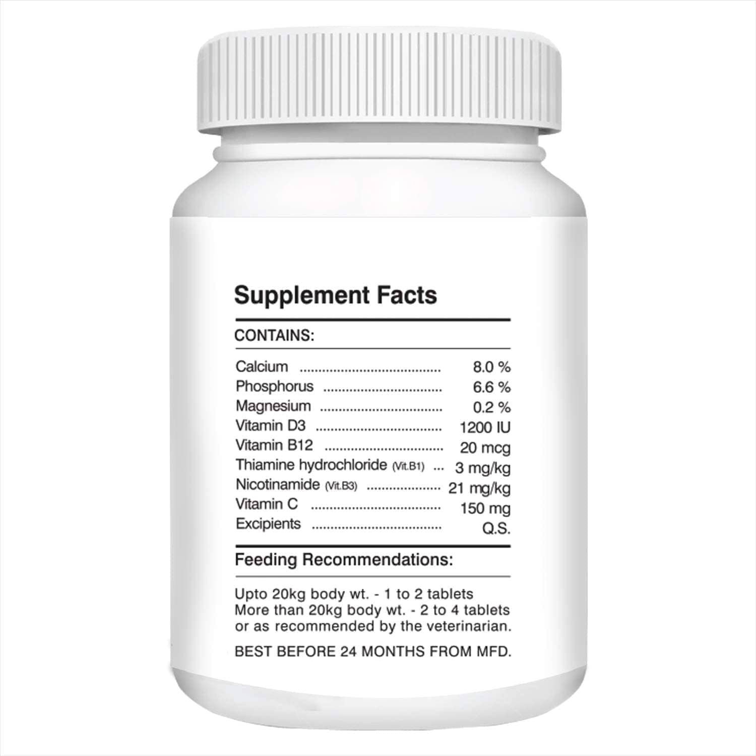 Drools Absolute Vitamin and Absolute Calcium Supplement Tablets for Dogs Combo Dogs-Health & Wellness Drools