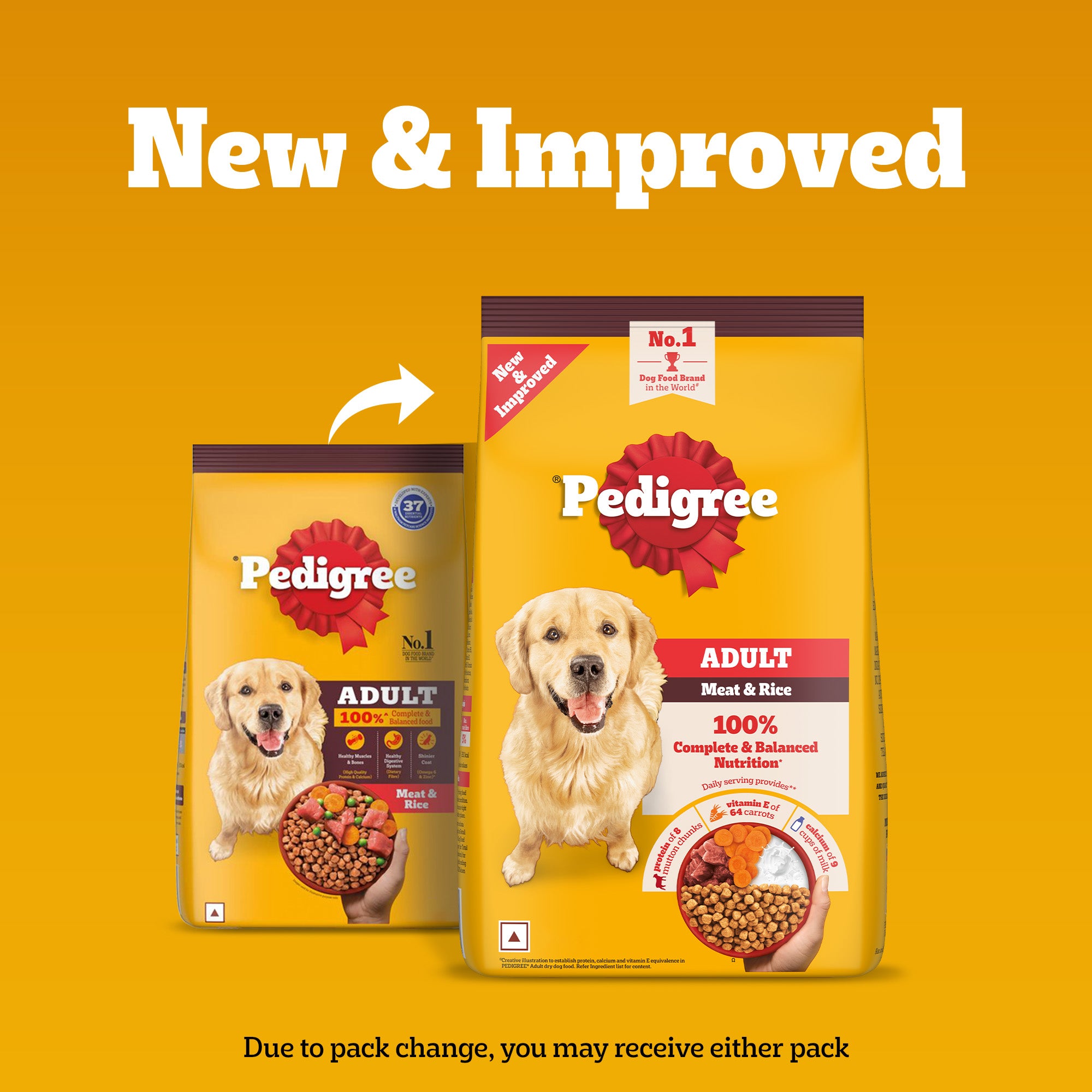 Pedigree Adult Dog Food Combo |Meat & Rice Dry & Chicken & Liver Wet Dogs- Dry Food Pedigree