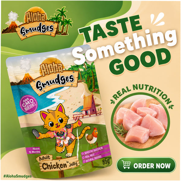 Aloha Smudges Ocean Fish and Salmon in Jelly Adult Cat Wet Food