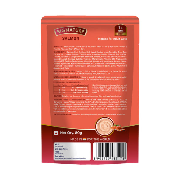 Signature Grain Zero Salmon Mousse Adult Cat Wet Food
