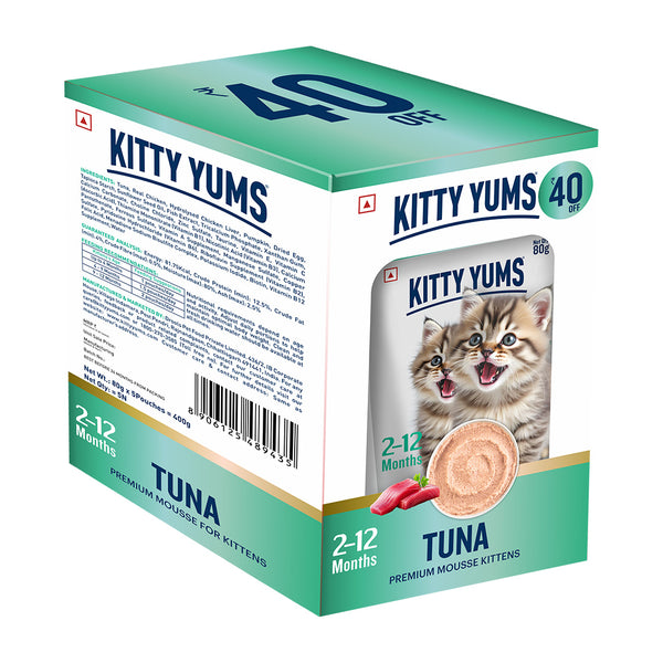Kitty Yum Tuna Mousse Kitten Cat Wet Food