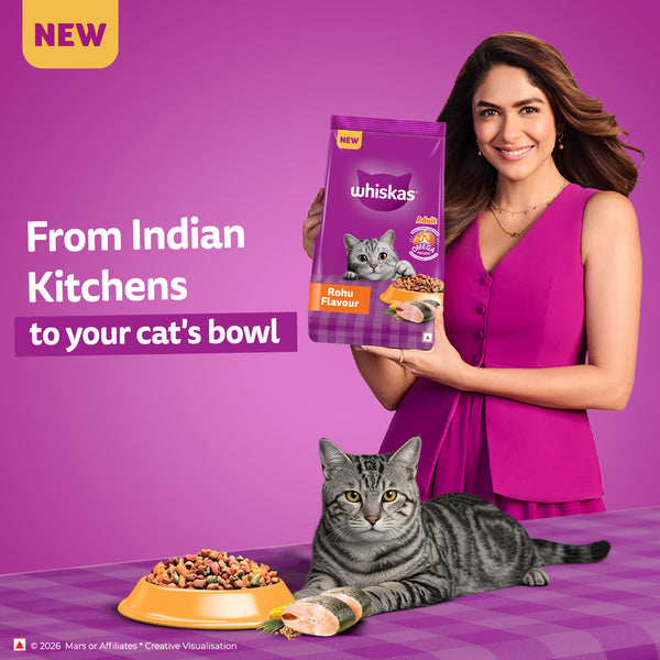 Whiskas Rohu Fish Flavour Adult Cat Dry Food
