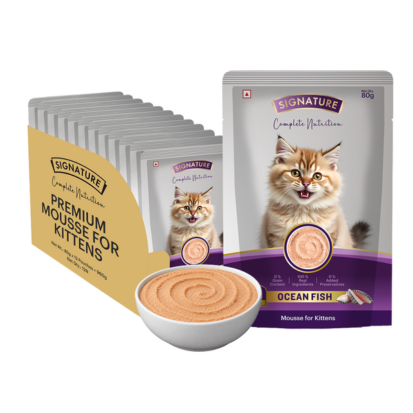 Signature Grain Zero Ocean Fish Mousse Kitten Cat Wet Food