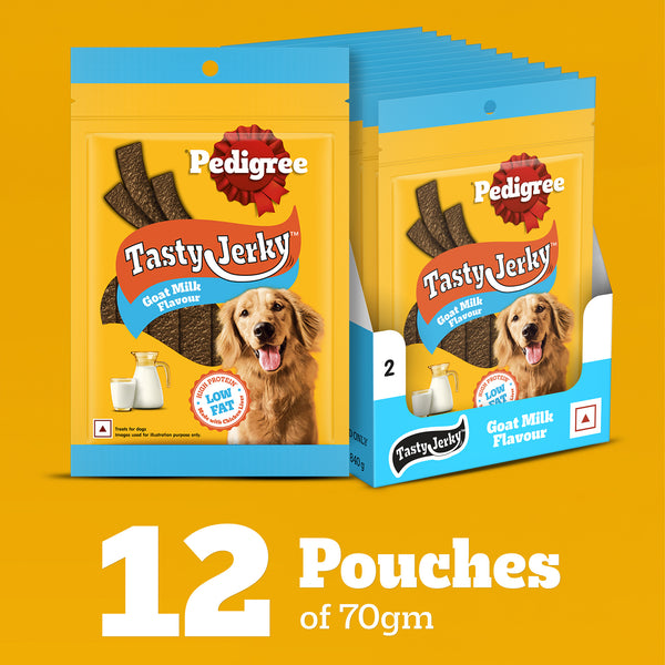 Pedigree Goat Milk Tasty Jerky Dog Treats