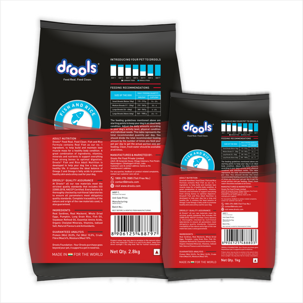 Drools Fish and Rice Adult Dog Dry Food