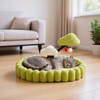 FurryLiving Zen Garden Bed and Scratcher Mat with Hanging Toy for Cats Cats-Bedding, Mats & Travel Supplies FurryLiving Dropship